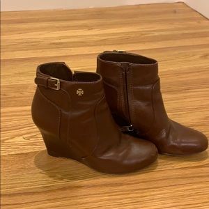 Tory Burch Ankle Wedge Booties